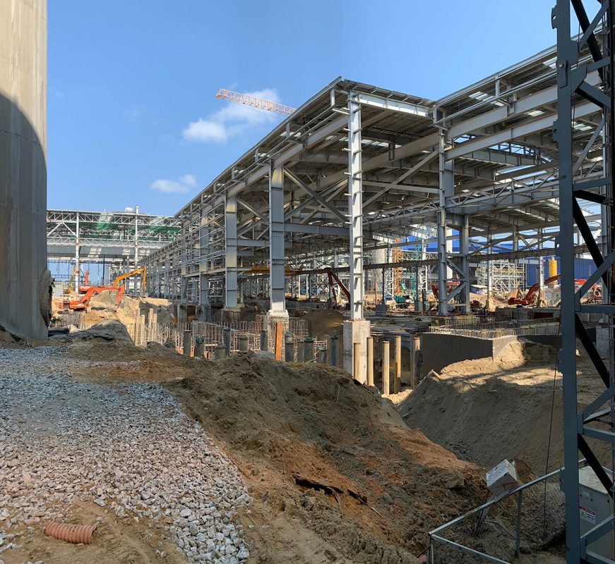 Thi công Nhà xưởng – Kết cấu thép – Dầm trục tại Gia Lai