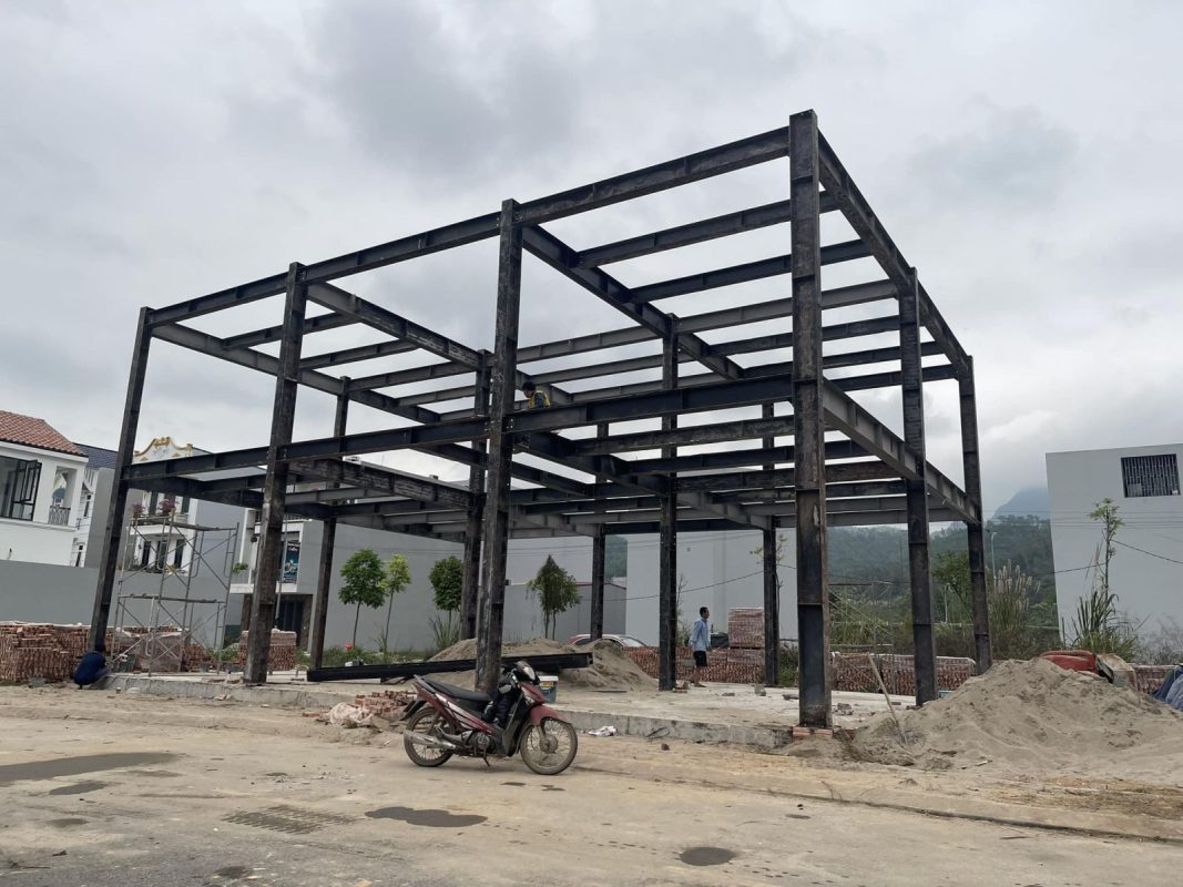Thi công Nhà xưởng – Kết cấu thép – Dầm trục tại Gia Lai